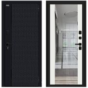 Дверь входная Матрикс-3 Total Black/Off-white BRAVO