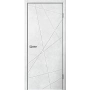 Межкомнатная дверь LINE01 ПВХ бетон светлый бетон темный
