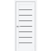 Межкомнатная дверь Браво-22 White Silk / Magic Fog/Black Shine