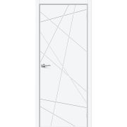 Межкомнатная дверь Граффити-5.Д.П White Silk