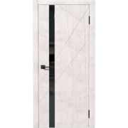 Межкомнатная дверь Коралл ПО ПВХ бетон светлый