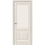 Дверь межкомнатная Прима-3 Ash White White Сrystal BRAVO
