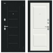 Дверь входная Некст Kale Букле черное/Off-white BRAVO